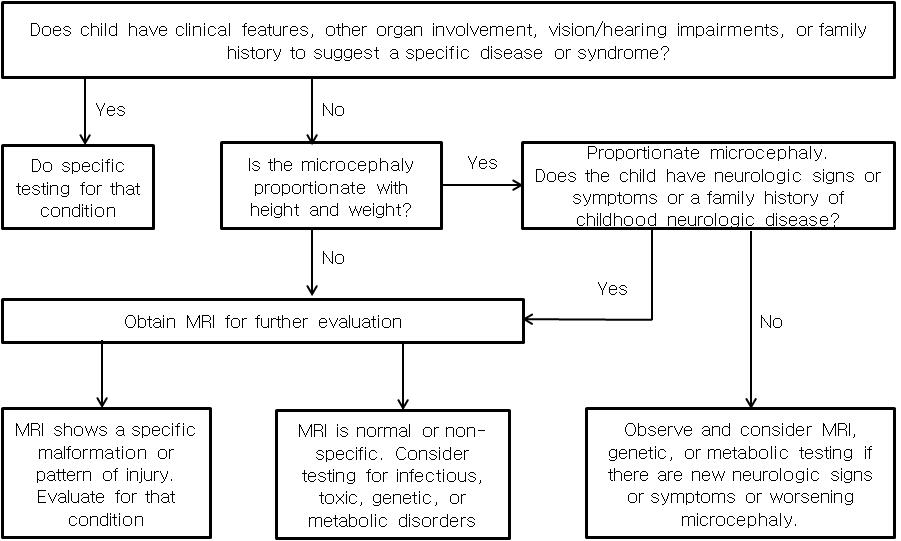 후천성 소두증 환자의 의학적평가 지침