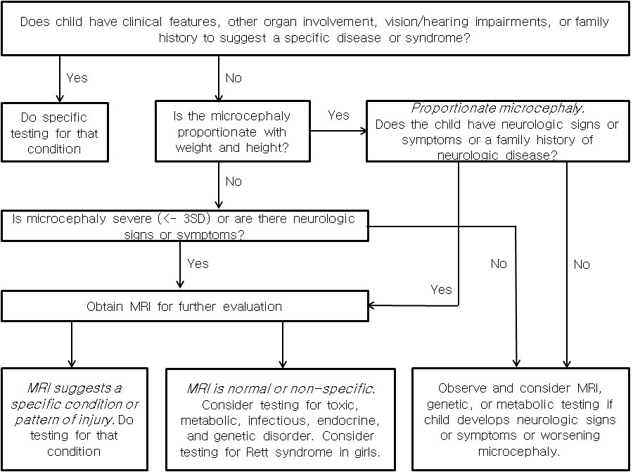 선천성 소두증 환자에 대한 의학적평가 지침