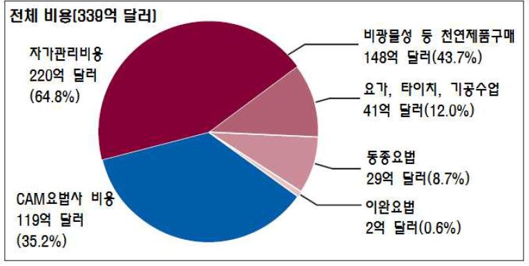 CAM 유형별 자가부담 비용