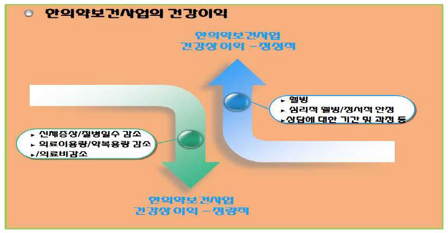 한의약공중보건사업의 건강이익