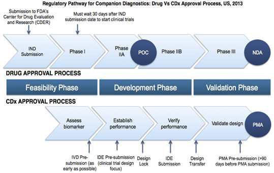 Regulatory Pathway for companion Diagnostics: Drug vs CDx approval process US