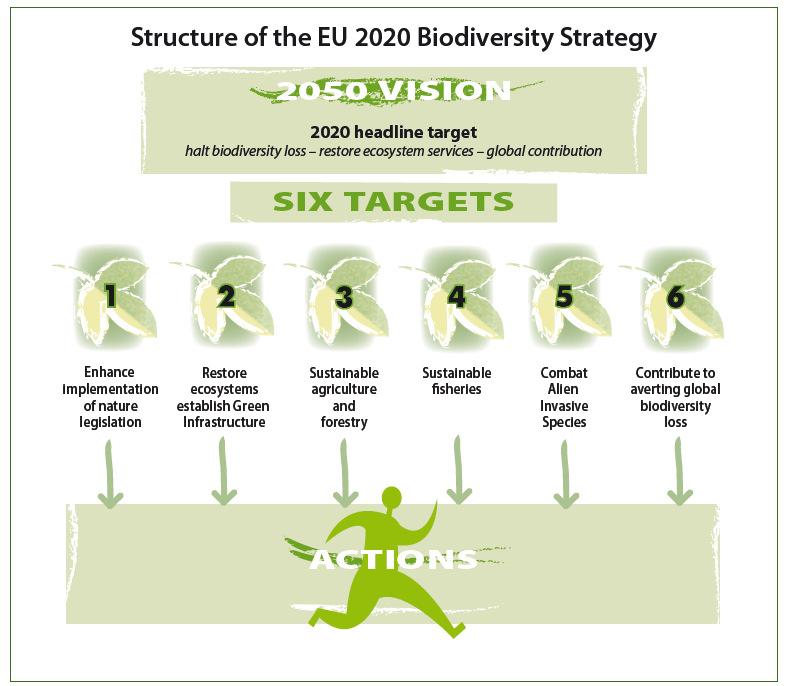 EU 생물다양성전략 (EU Biodiversity Startegy to 2020)」의 6대 목표