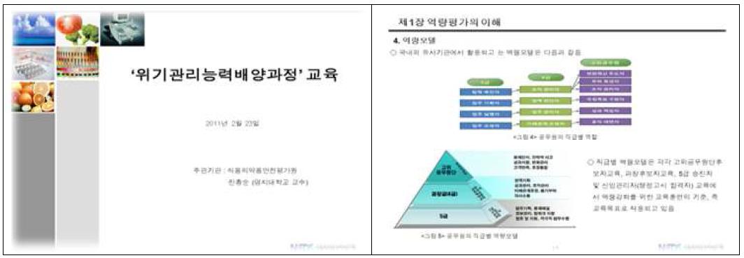 위해관리능력배양과정