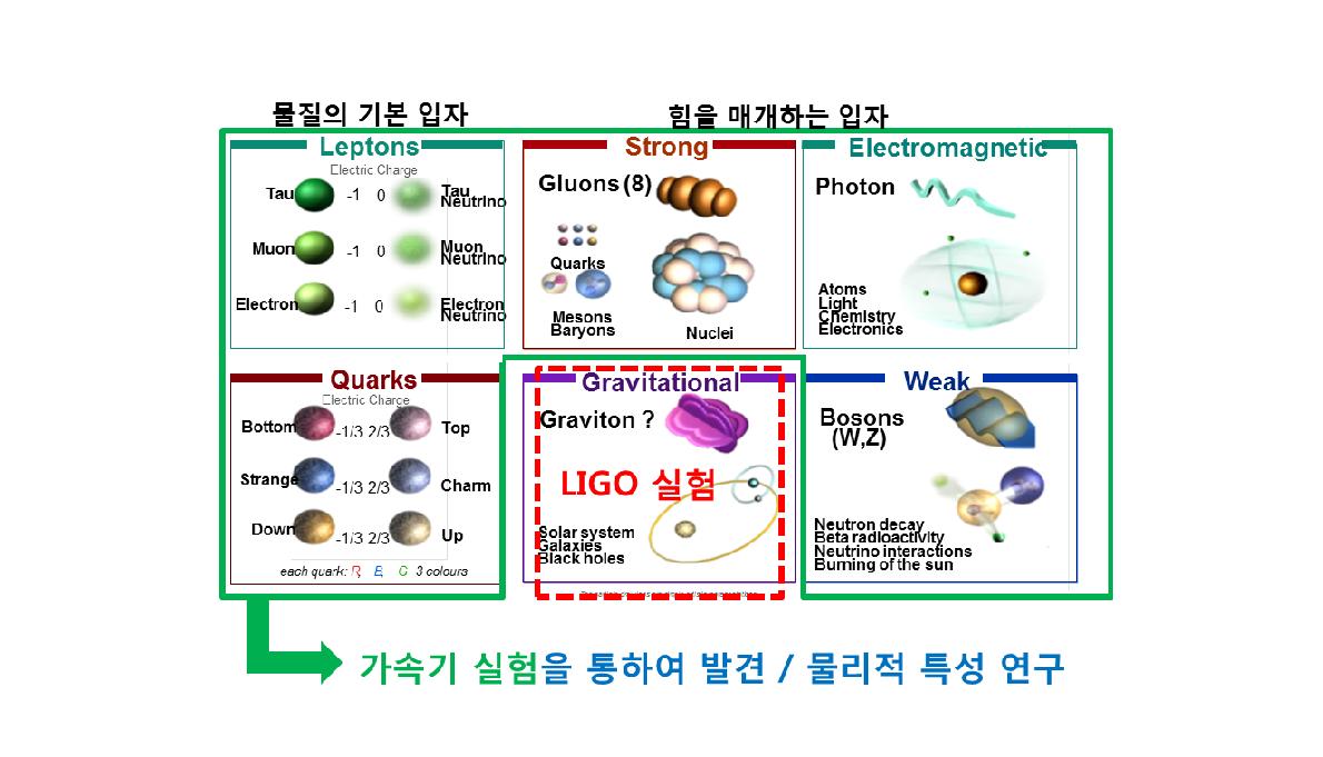 자연에 존재하는 기본 입자와 상호작용