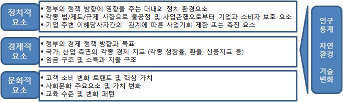 사회적요인 분석 요소 예시