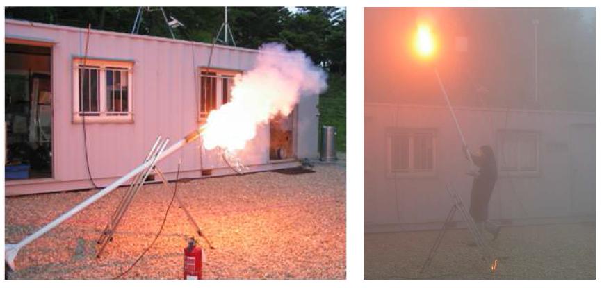 Method used to burn hygroscopic flare