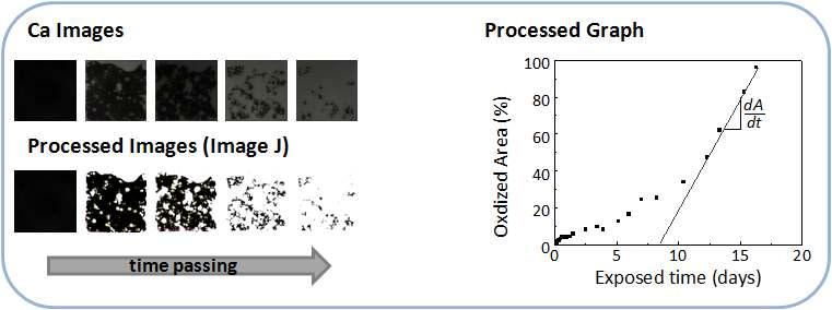 Exemplary process data of Ca test