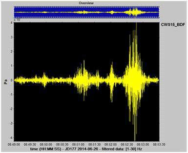 Extracted waveform of 1 channel.