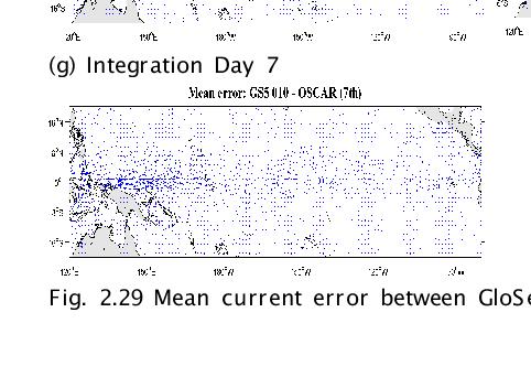 Mean current error between GloSea5 010 and OSCAR for February.