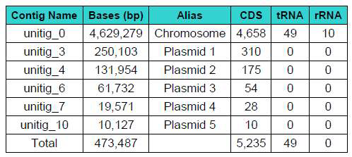 Natrinema sp. CBA1119T의 CDS 예측