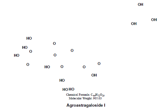 The structure of Agroastragaloside I.