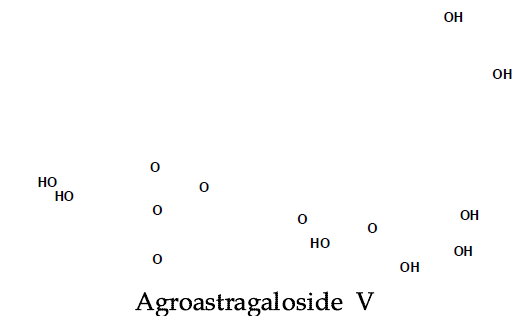 The structure of agroastragaloside V from Astragali radix.