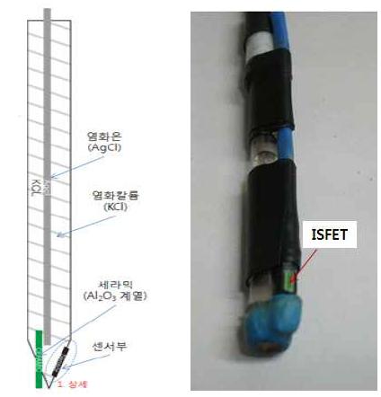 ISFET 재질의 토양 pH 측정 장치 전극 모듈