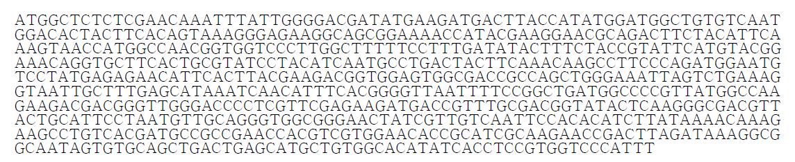 청색 형광단백질 AmCyan1 유전자 염기서열