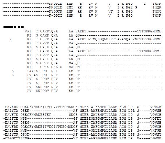 Multiple alignment of the deduced amino acid sequences of the BrDREB1 and AtDREB1 genes. The AP2/EREBP domain is indicated by the line and the CBF/DREB1-conserved amino acid residues, PKRPAGRTKFRETRHP (in the NLS), DSAWR (after the AP2/EREBP domain), and LWSY (in the C-terminal region) are indicated by black dots above the alignment. Shaded boxes indicate conserved residues among compared proteins. The alignment was made using ClustalW and GeneDoc software.
