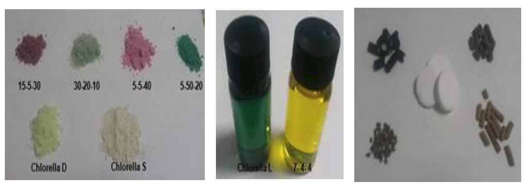 수용성 비료 및 Chlorella fusca 영양배지 - 분말, 액상, 펠렛, 정제