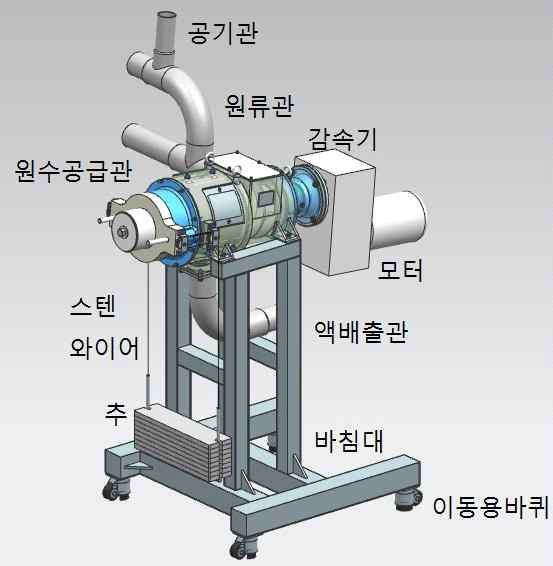 젖소분뇨고액분리기 조립도