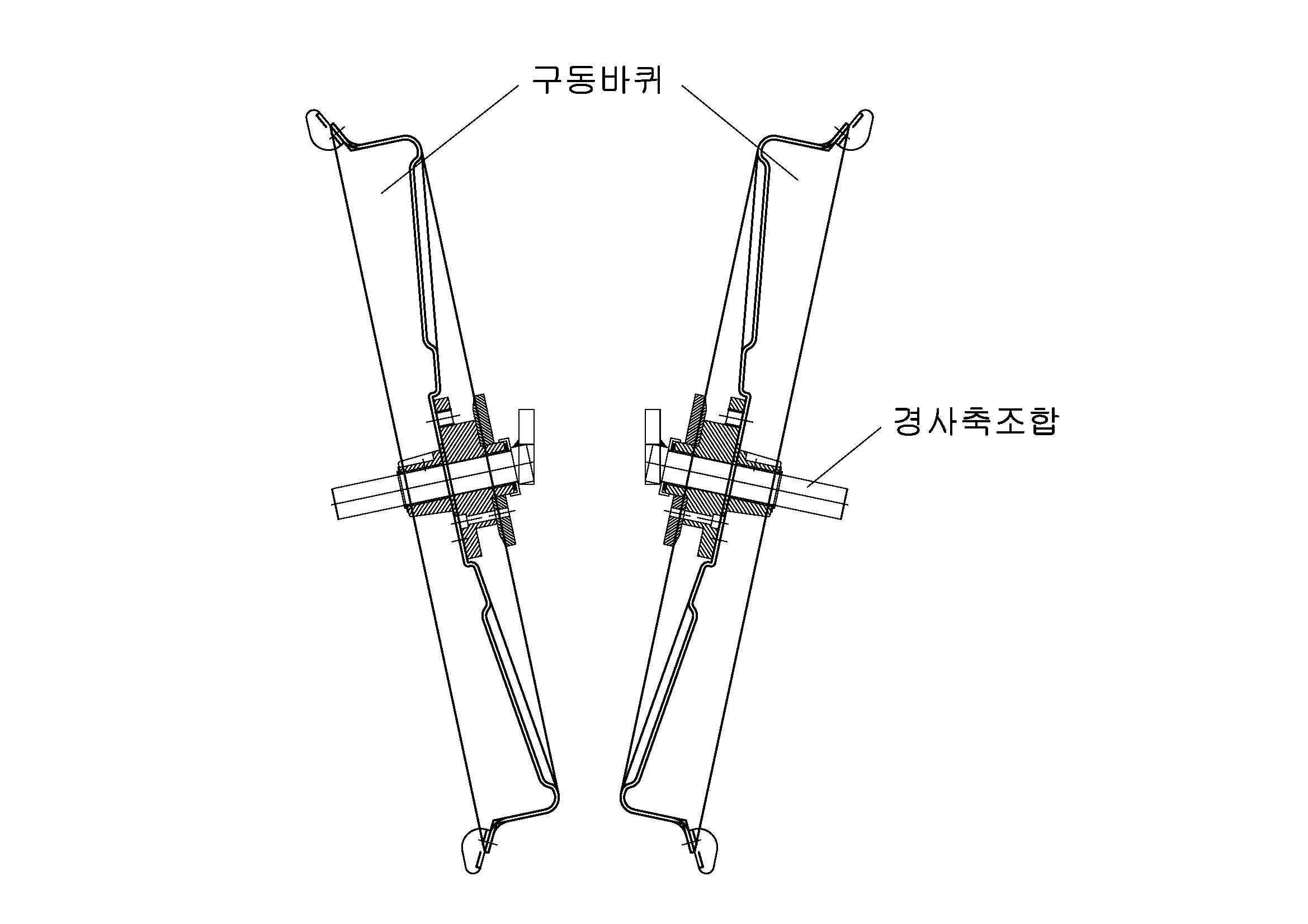 구동바퀴의 구조