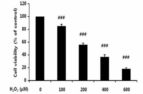 Effect of H2O2 on cell viability in human neuroblastoma cell line (SK-N-MC).