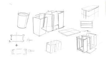 조립형 구조의 아이디어 진행 스케치2