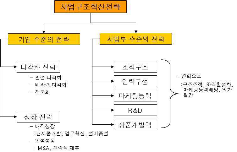 사업구조혁신 전략의 개념