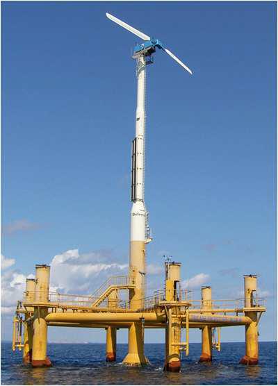 Blue H 80kW 부유식 풍력발전기