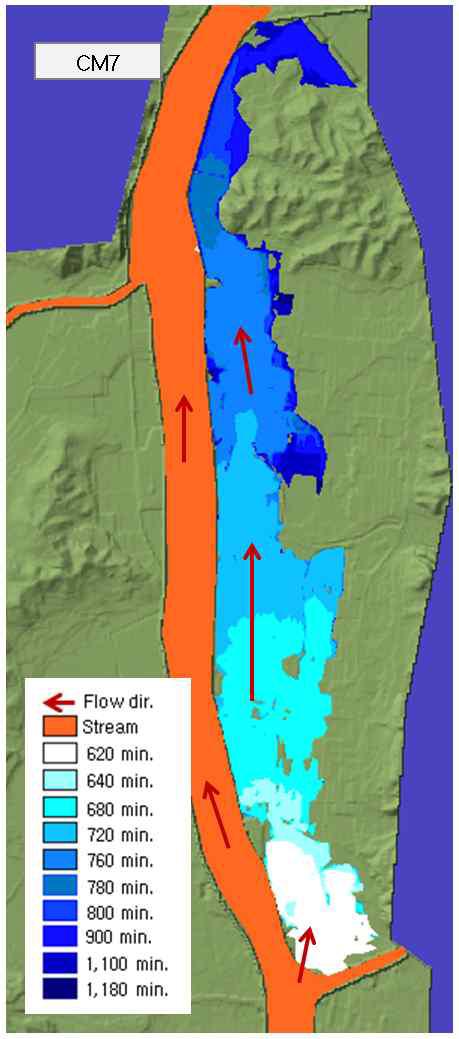범람해석 결과(CM7)