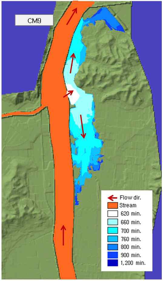 범람해석 결과(CM9)