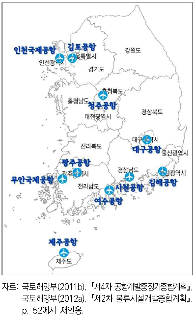 공항배후단지 배치도