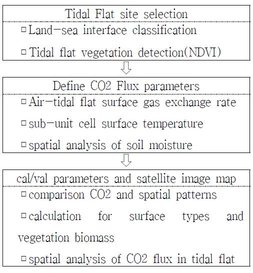 연안습지에서 탄소플럭스를 산출하기 위한 연구과정