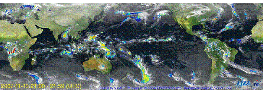 GSMaP 산출 강수장