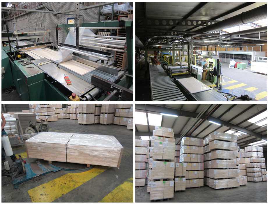 Packaging of laminated board and its storage in NL-A