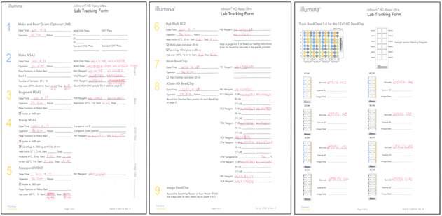 Lab Tracking Form