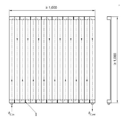 Cooling Plate 형상 개념도