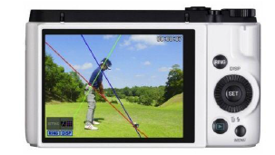 카시오의 골프 스윙 체크 기능을 추가한 디지털카메라 ‘엑슬림 EX-FC300S’