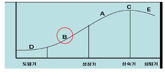 신청기술의 기술수명주기 상 위치