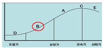 대상기술의 수명주기상 위치