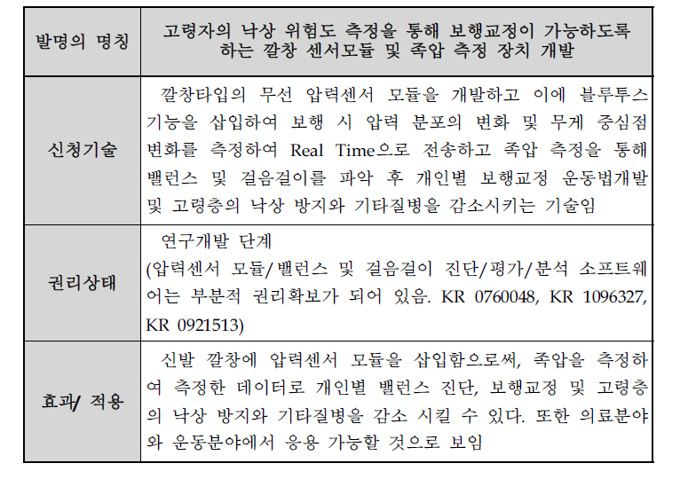 신청기술의 권리성 분석