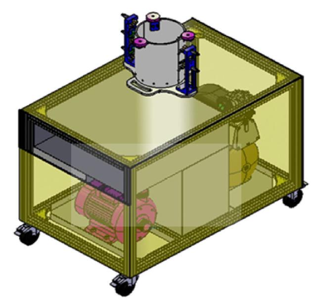 시스템냉난방기 자동청소시스템 예상 3D 모델링 투시도