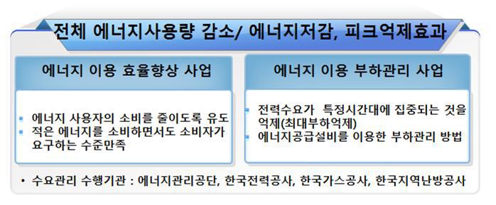 정부의 에너지 정책 : 수요관리