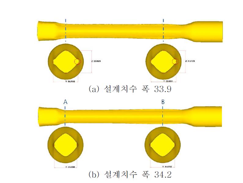 설계변경 수정1안에 의한 포징롤 해석결과