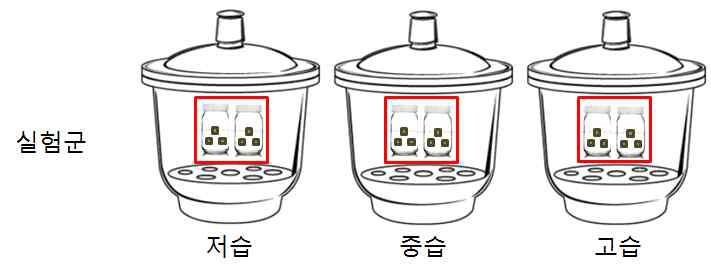 목재 부후실험 모식도