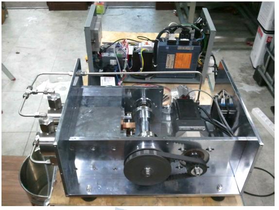 개발펌프의 Pump 본체와 제어반 사진