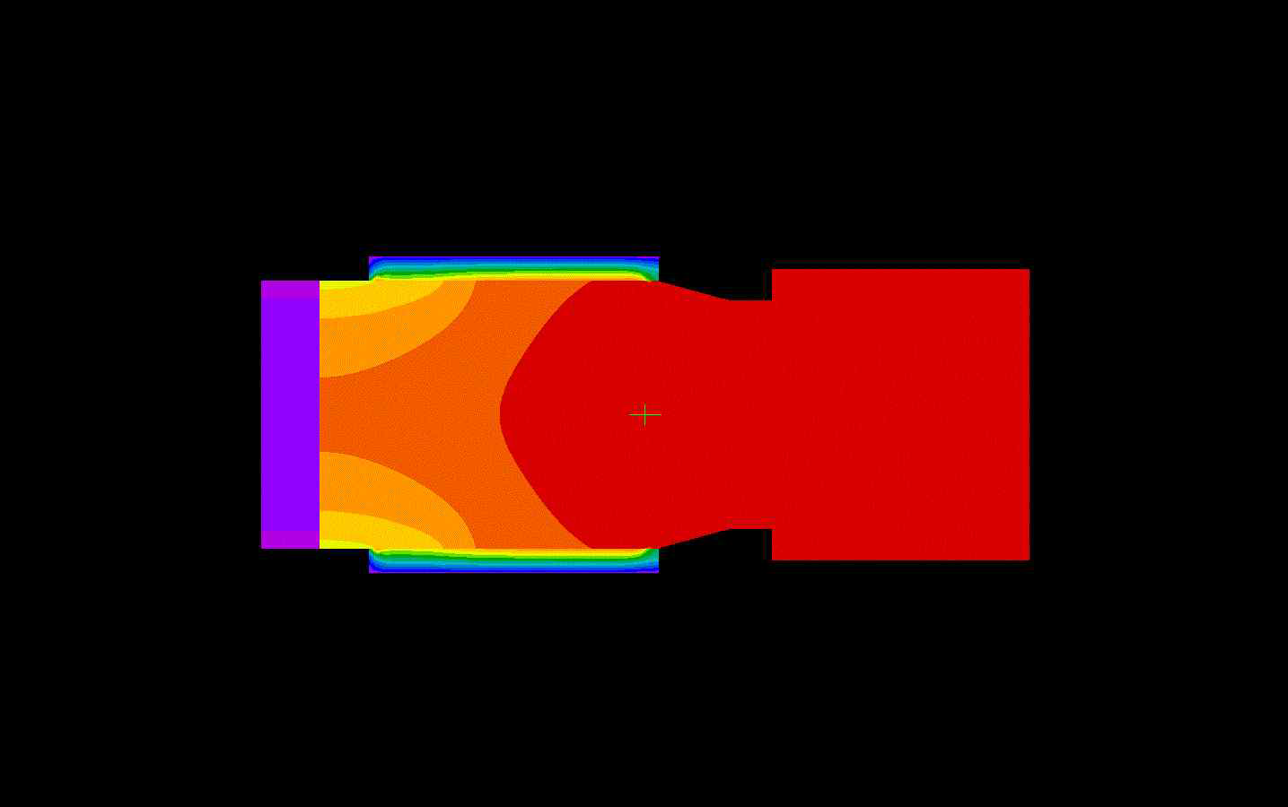 Temp. contour after 15sec.