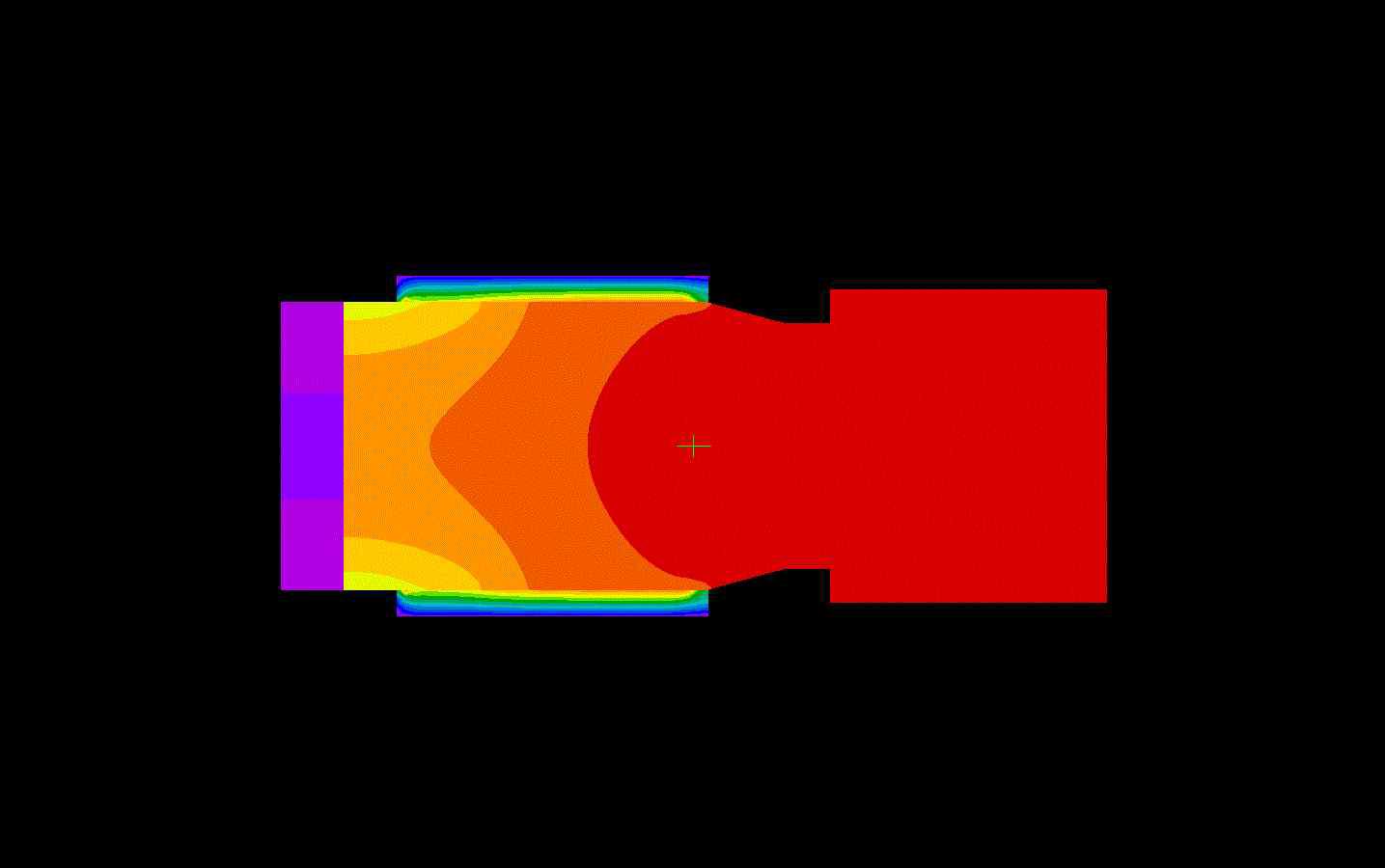 Temp. contour after 20sec.