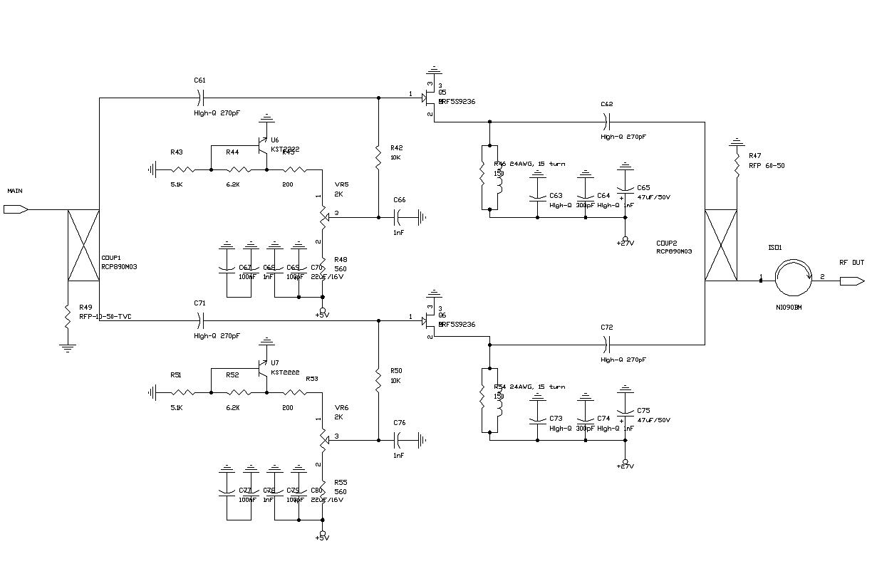 Circuit diagram of Main AMP