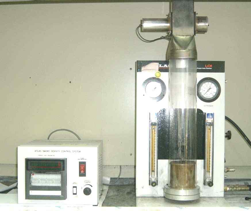 Limiting oxygen index tester