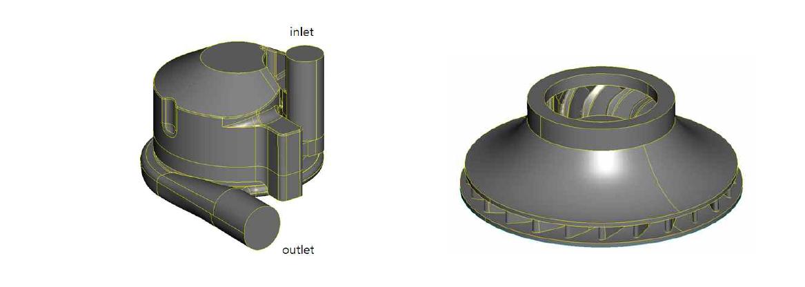 선진샘플 블로워 CAD modelling