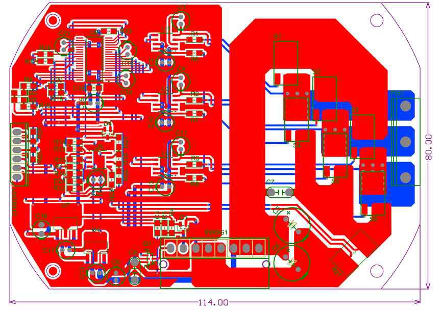 정현파 제어기 PCB 아트웤