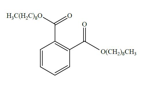 지표성분 1,2-benzenedicarboxylic acid, dinonyl ester의 화학적 구조